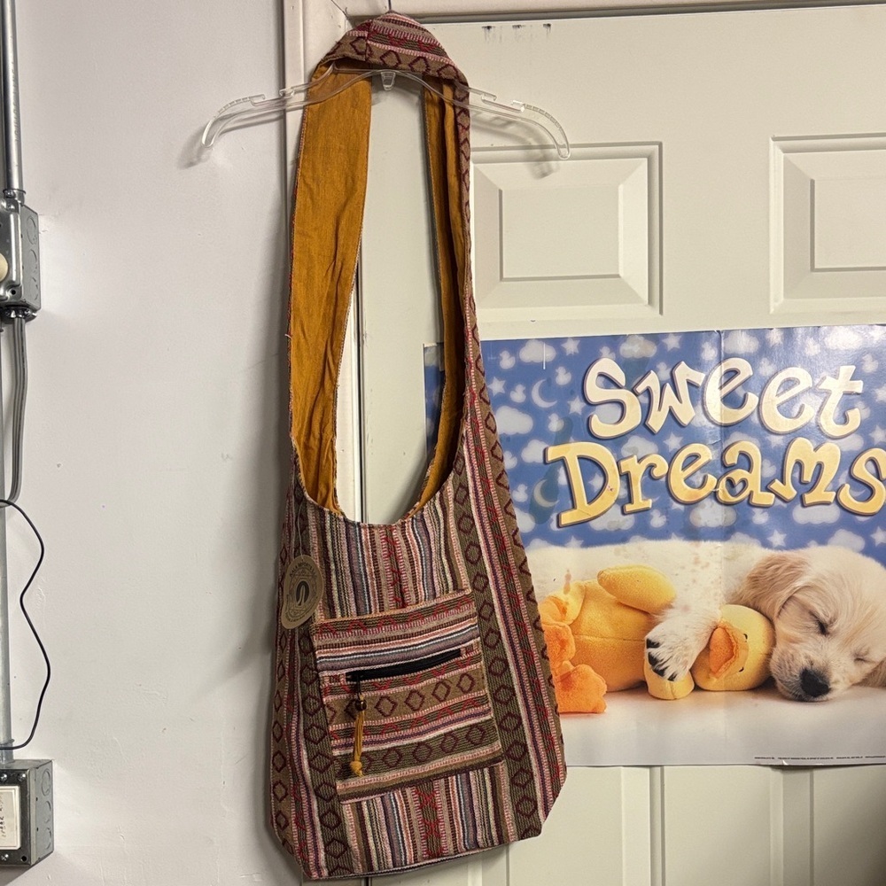 Colorful Striped Shoulder Bag - Picture 2 of 7